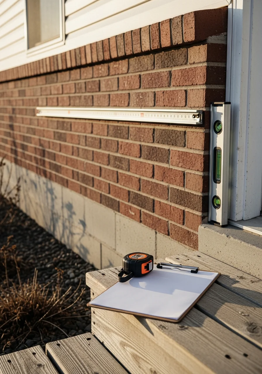 A technician carefully inspecting a home's exterior, demonstrating the thorough, methodical approach we bring to every property.