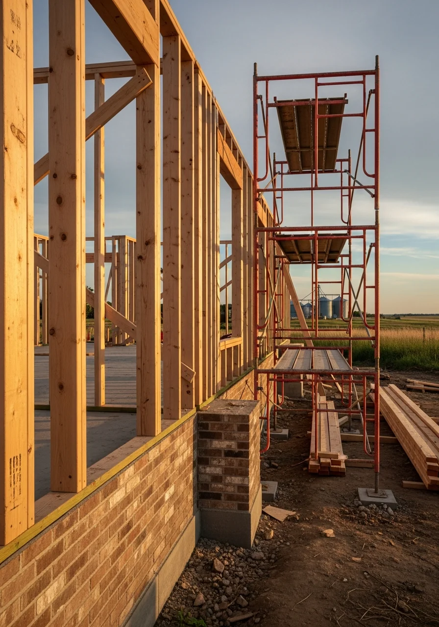 A skilled technician performing detailed work on a home, demonstrating professional craftsmanship and attention to safety.
